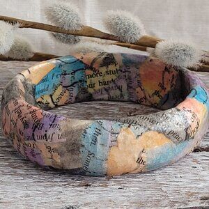 Handpainted Paper Mache Bangle